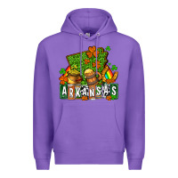 Purple St. Patrick's Arkansas Premium Hoodie - OliviaCreatesArt