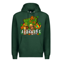 Sports Green St. Patrick's Arkansas Premium Hoodie - OliviaCreatesArt