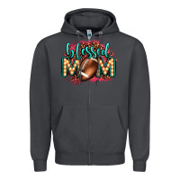 Smoke blessed american football mom lightbulb letters Zipper Hoodie - OliviaCreatesArt