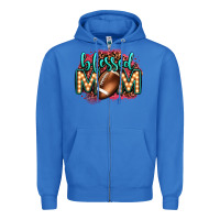 True Royal blessed american football mom lightbulb letters Zipper Hoodie - OliviaCreatesArt