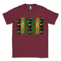 Burgundy Christmas brush stoke Classic Tee - JahusDesignShop