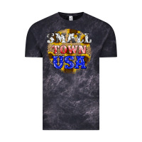 Cloud Black small town usa Vintage Tee - JahusDesignShop