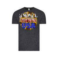 Vintage Black small town usa Vintage Tee - JahusDesignShop