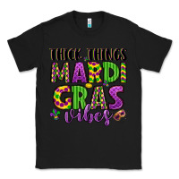 Black thick things mardi gras vibes Classic Tee - LillyAllenDesigns