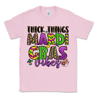 Bubblegum Pink thick things mardi gras vibes Classic Tee - LillyAllenDesigns