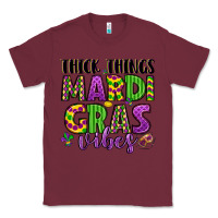 Burgundy thick things mardi gras vibes Classic Tee - LillyAllenDesigns