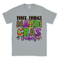 Heather Grey thick things mardi gras vibes Classic Tee - LillyAllenDesigns
