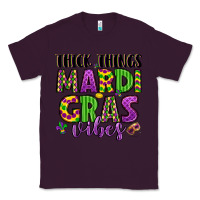 Plum thick things mardi gras vibes Classic Tee - LillyAllenDesigns