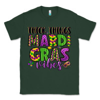 Sports Green thick things mardi gras vibes Classic Tee - LillyAllenDesigns