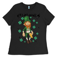 Black let's get lucked up Ladies Tee - MaliasSmallBusiness