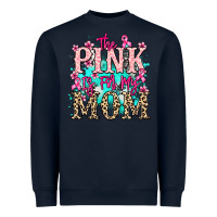 Navy The pink is for my Mom Cancer Awareness Heavyweight Sweatshirt - HowdyJamesFarm