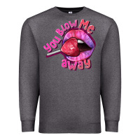 Charcoal Heather You Blow Me Away Valentines Day Premium Sweatshirt - FaDigitalArtStudio