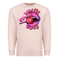 Pale Pink You Blow Me Away Valentines Day Premium Sweatshirt - FaDigitalArtStudio