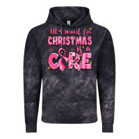 Cloud Black all i want for christmas is a cure breast cancer Vintage Hoodie - LillyAllenDesigns