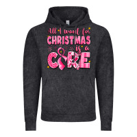 Vintage Black all i want for christmas is a cure breast cancer Vintage Hoodie - LillyAllenDesigns
