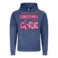 Vintage Denim all i want for christmas is a cure breast cancer Vintage Hoodie - LillyAllenDesigns