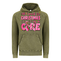 Vintage Olive all i want for christmas is a cure breast cancer Vintage Hoodie - LillyAllenDesigns