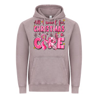 Vintage Zinc all i want for christmas is a cure breast cancer Vintage Hoodie - LillyAllenDesigns
