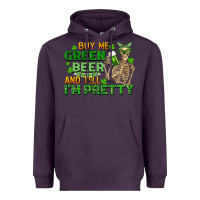 Plum buy me green beer and tell me i'm pretty Heavyweight Hoodie - FaDigitalArtStudio