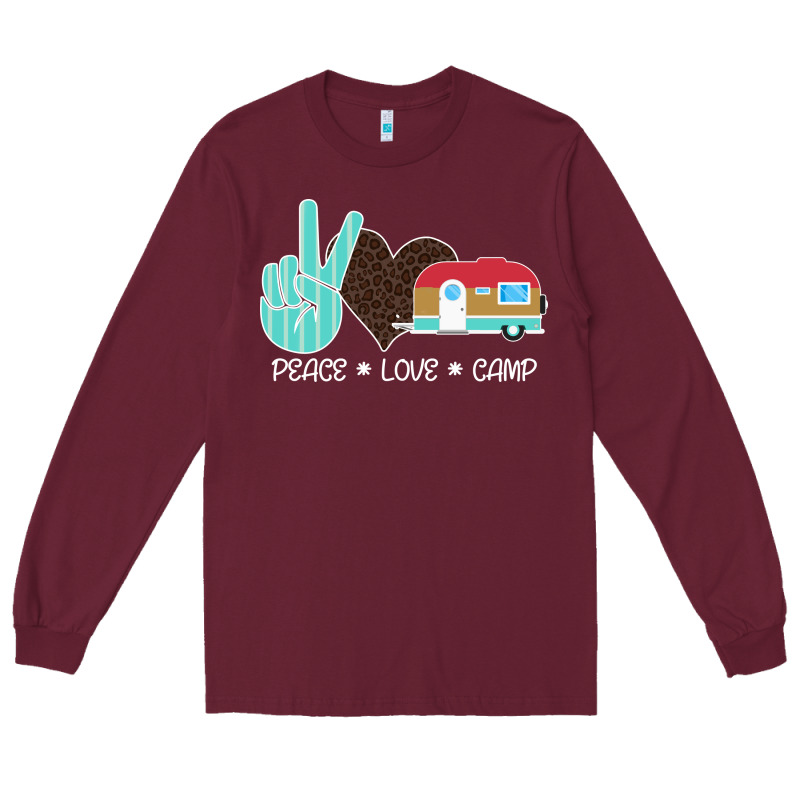 Peace Love Camp Long Sleeve Tee by Bettercallsaul | Teevron