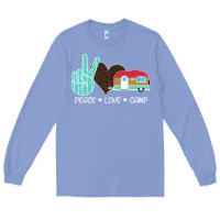Colony Blue Peace Love Camp Long Sleeve Tee - Bettercallsaul