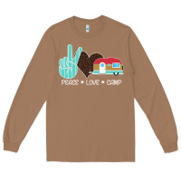 Toasted Coconut Peace Love Camp Long Sleeve Tee - Bettercallsaul