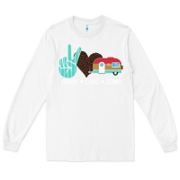 White Peace Love Camp Long Sleeve Tee - Bettercallsaul