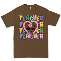 Cacao teacher and pencil heart Premium Tee - MaliasSmallBusiness