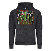 Aztec Cowhide Cacti Vintage Hoodie | Teevron