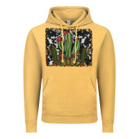Vintage Mustard aztec cowhide cacti Vintage Hoodie - RanaPortraitStore