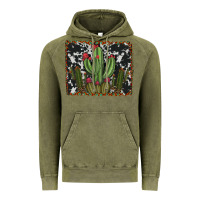 Vintage Olive aztec cowhide cacti Vintage Hoodie - RanaPortraitStore
