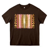 Chocolate Brown XOXO Brushstrokes Valentines Day Heavy Core Tee - Jasminsmagicworld