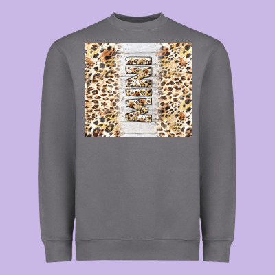 Mother's Day Mini Leopard Tumbler Tbs Heavyweight Sweatshirt Designed By Tumblerdesignbyshophia