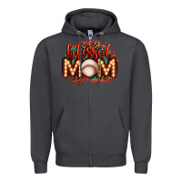 Smoke blessed baseball mom lightbulb letters Zipper Hoodie - OliviaCreatesArt