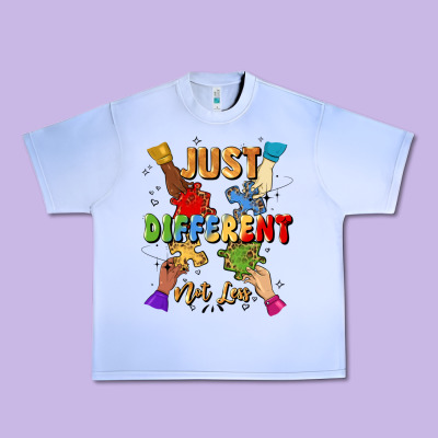 Just Different Not Less Urban Heavy Tee Designed By Artiststas