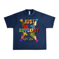 Navy just different not less Urban Heavy Tee - Artiststas
