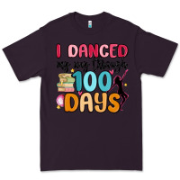 Plum i danced my way through 100 days Premium Tee - MaliasSmallBusiness
