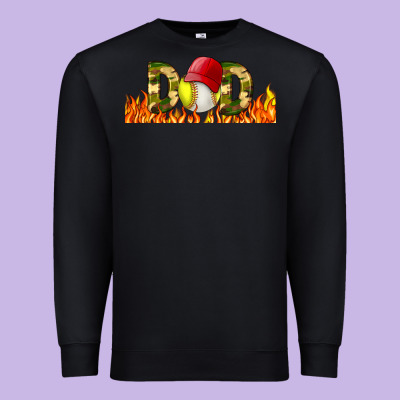 Baseball And Softball Dad Libbey Glass Premium Sweatshirt Designed By Bundleandbundleshop
