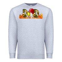 Heather Grey Baseball And Softball Dad Libbey Glass Premium Sweatshirt - BundleAndBundleShop
