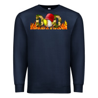 Navy Baseball And Softball Dad Libbey Glass Premium Sweatshirt - BundleAndBundleShop