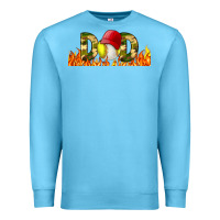Ocean Blue Baseball And Softball Dad Libbey Glass Premium Sweatshirt - BundleAndBundleShop