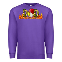 Purple Baseball And Softball Dad Libbey Glass Premium Sweatshirt - BundleAndBundleShop