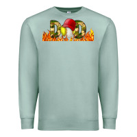 Seafoam Baseball And Softball Dad Libbey Glass Premium Sweatshirt - BundleAndBundleShop
