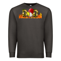 Smoke Baseball And Softball Dad Libbey Glass Premium Sweatshirt - BundleAndBundleShop
