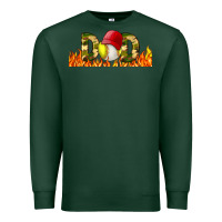 Sports Green Baseball And Softball Dad Libbey Glass Premium Sweatshirt - BundleAndBundleShop