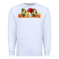 White Baseball And Softball Dad Libbey Glass Premium Sweatshirt - BundleAndBundleShop