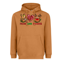 Meerkat Peace Love Reindeer Christmas Heavyweight Hoodie - BundleAndBundleShop