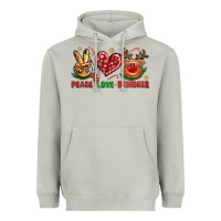 Moon Dust Peace Love Reindeer Christmas Heavyweight Hoodie - BundleAndBundleShop