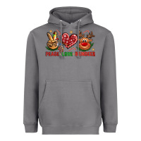 Storm Peace Love Reindeer Christmas Heavyweight Hoodie - BundleAndBundleShop