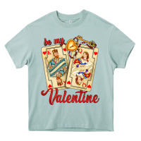 Arona be my valentine with playing cards and key Heavy Core Tee - AdoDesignShop